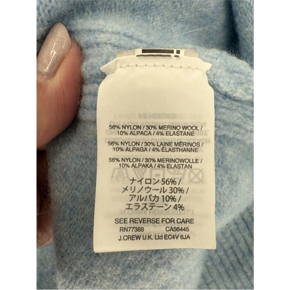 J. Crew Soft Blue Crew Neck Sweater